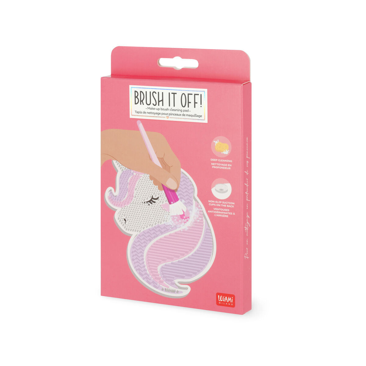 Almohadilla Limpiabrochas de silicón Unicornio