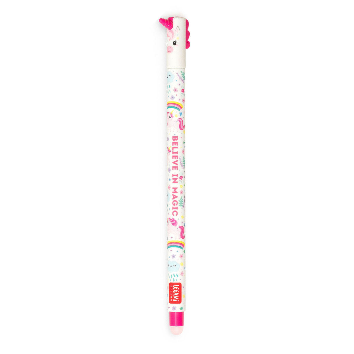 Pluma Borrable Unicornio Rosa