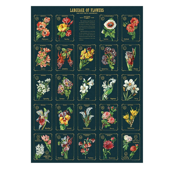 Póster decorativo en papel italiano Language of Flowers 2