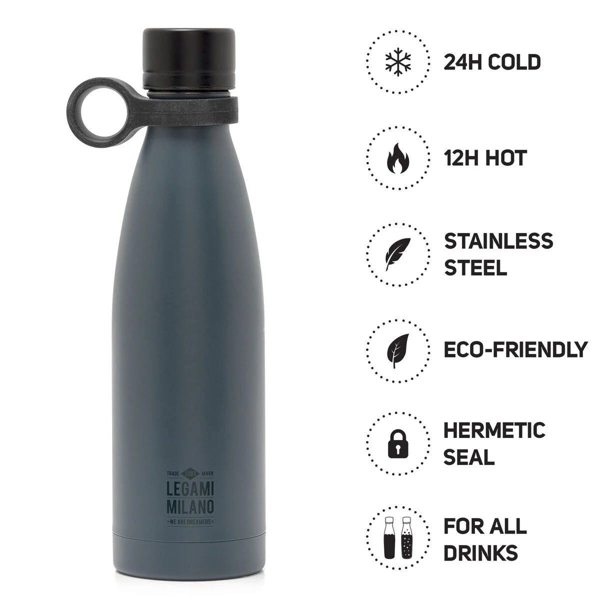 Botella térmica Hot & Cold 500 ml Negro