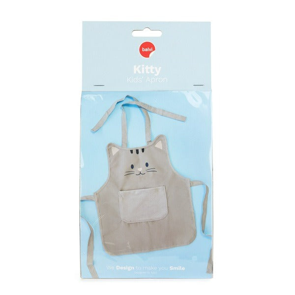 Delantal Kitty gris infantil