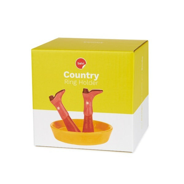 Porta Anillos Happy Legs Country Cerámica