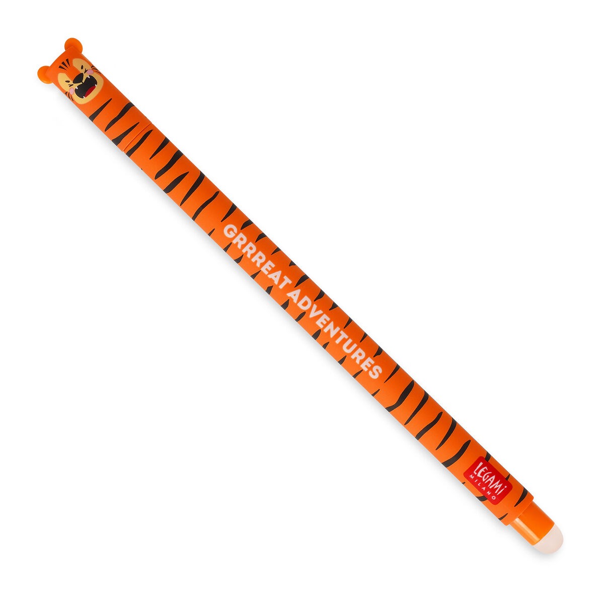 Pluma Borrable Tigre Naranja