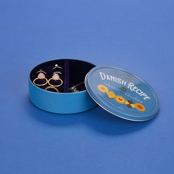 Caja joyero Danish Cookies azul
