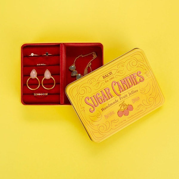 Caja joyero Sugar Candies amarillo