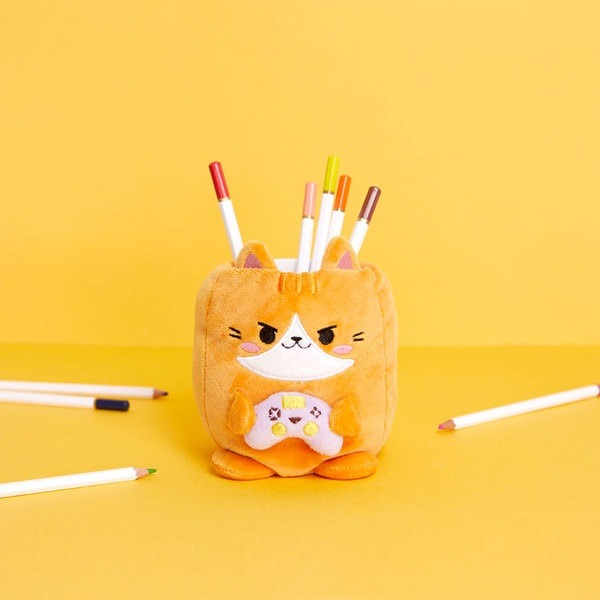 Portalápices Fluffy Kawaii Gamer plástico/tela