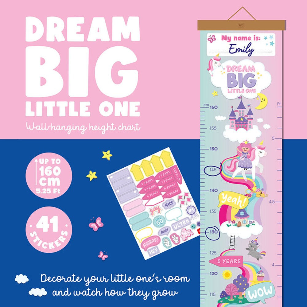 Medidor de Altura Infantil Para Pared Unicornio