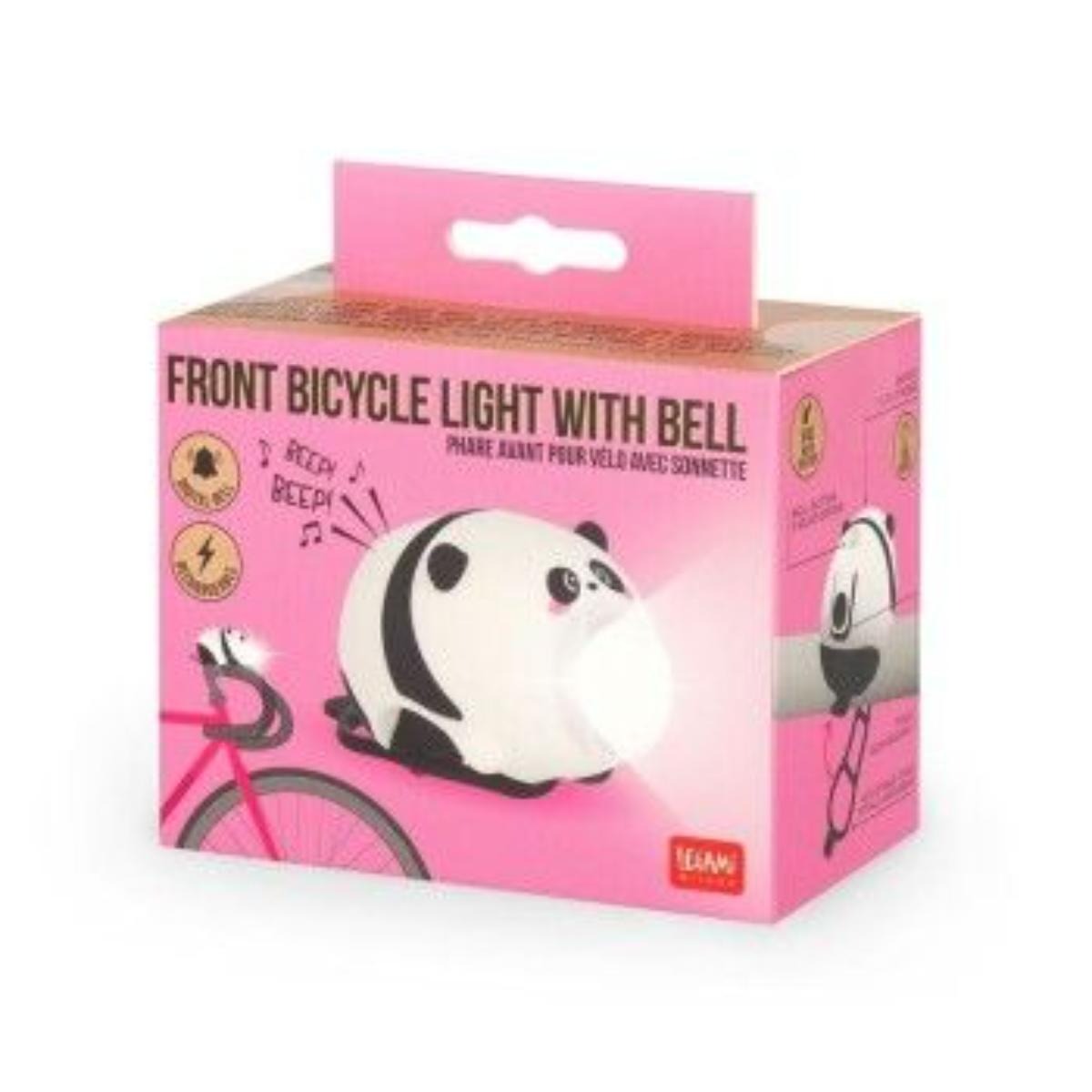 Luz delantera para bici con timbre panda Legami