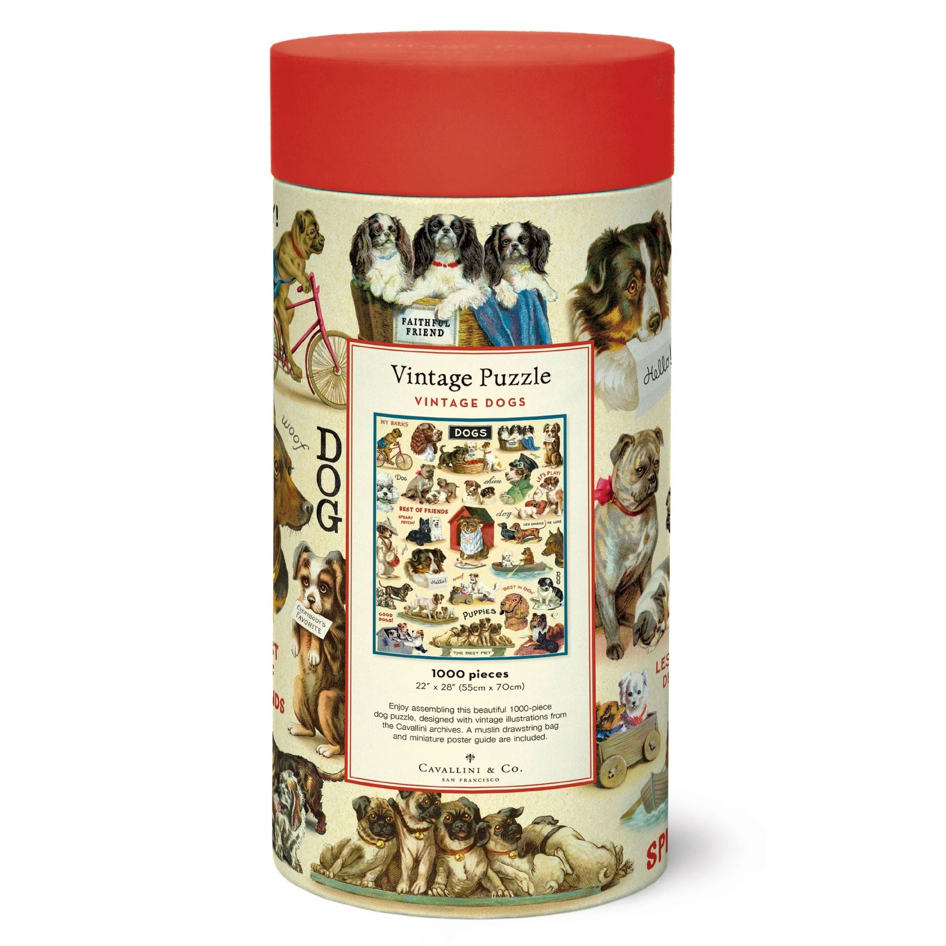 Rompecabezas Vintage Dogs