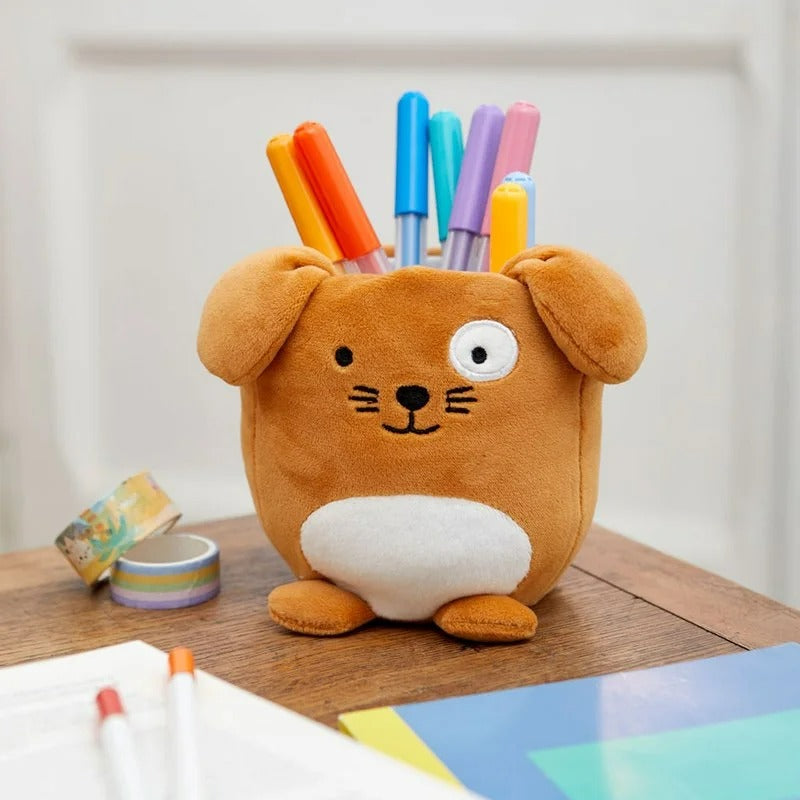 Porta Lápices Fluffy Woof Marrón