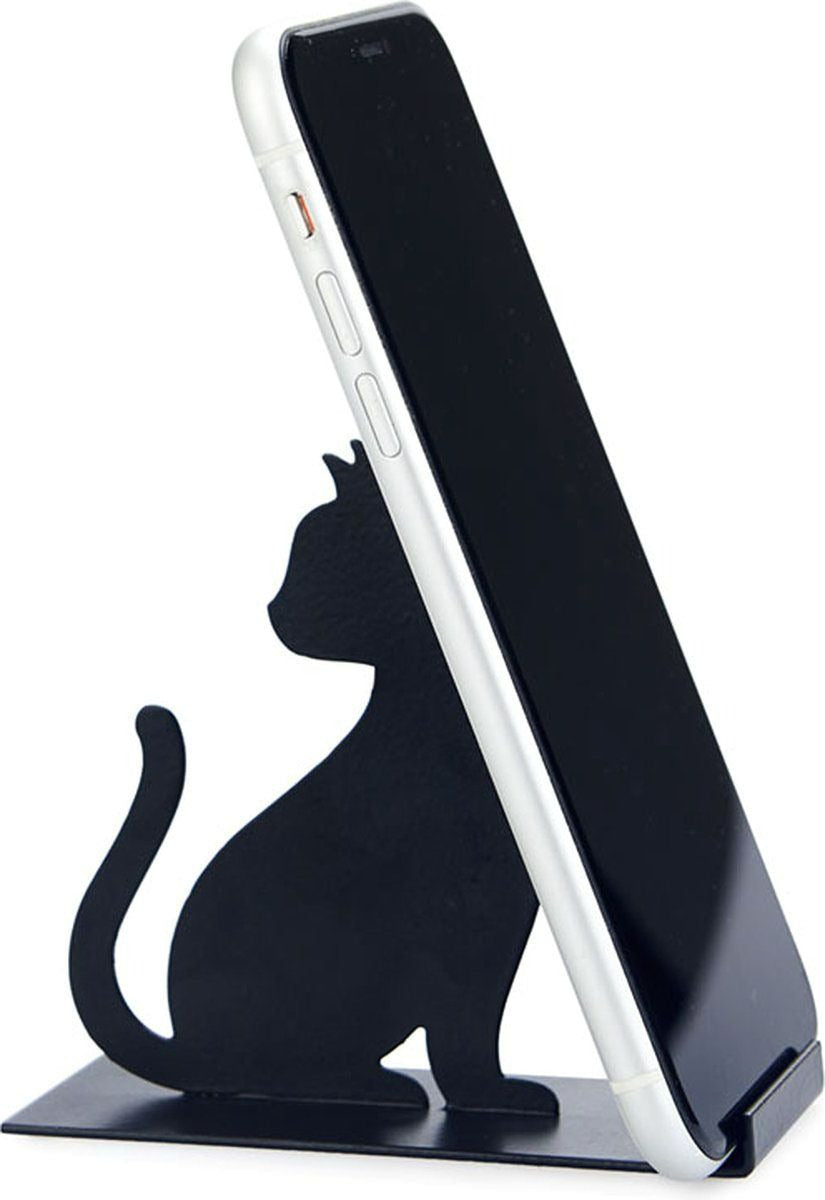 Soporte Smartphone Feline Negro