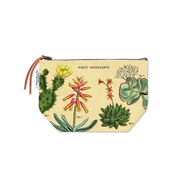 Estuche de tela con cierre Cacti & Succulents