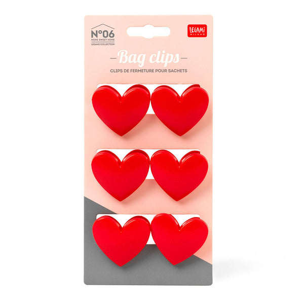 Clips para bolsas "Corazones"