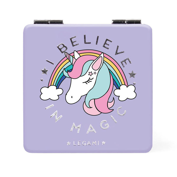 Espejo doble de bolsillo Unicornio