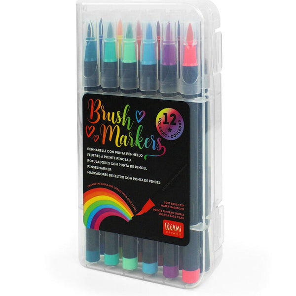 Set de 12 Marcadores con punta de Pincel Legami