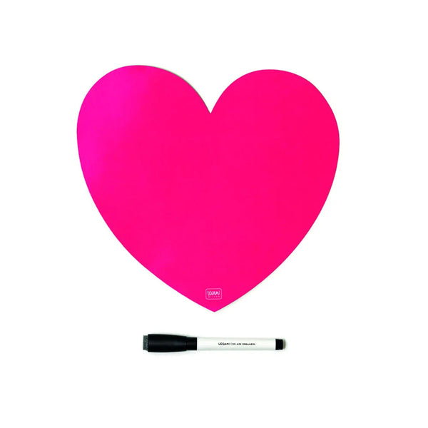 Pintarrón magnético para refrigerador Corazón