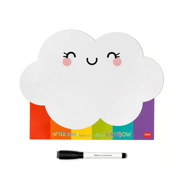 Pintarrón magnético para refrigerador Arcoiris