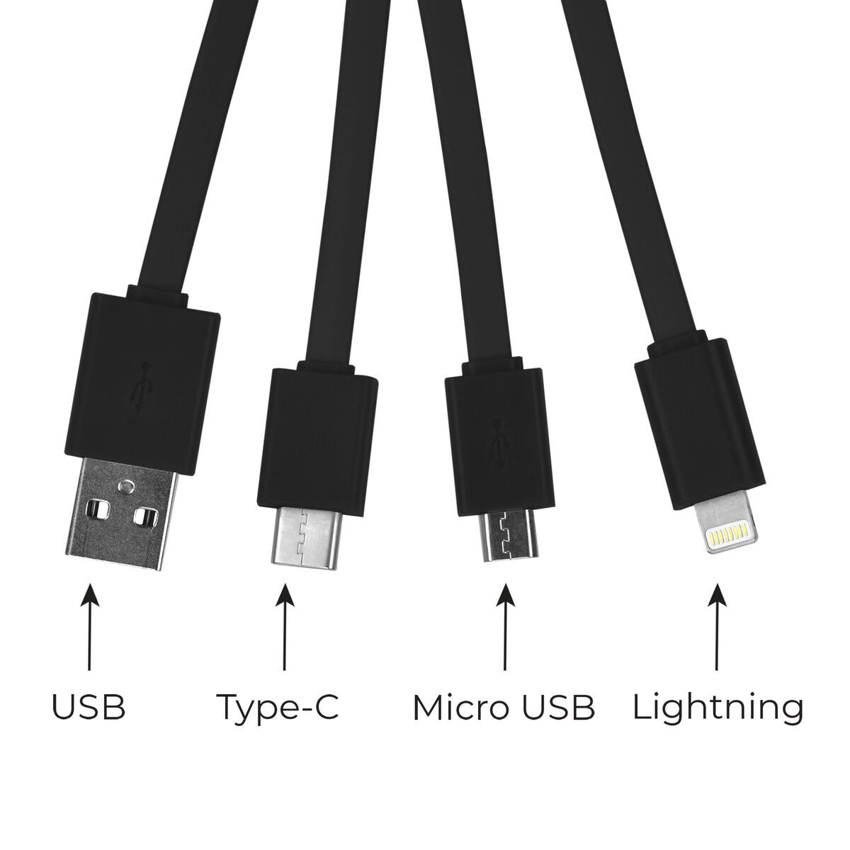 Llavero con cable multicargador 3 en 1  "Bola 8"