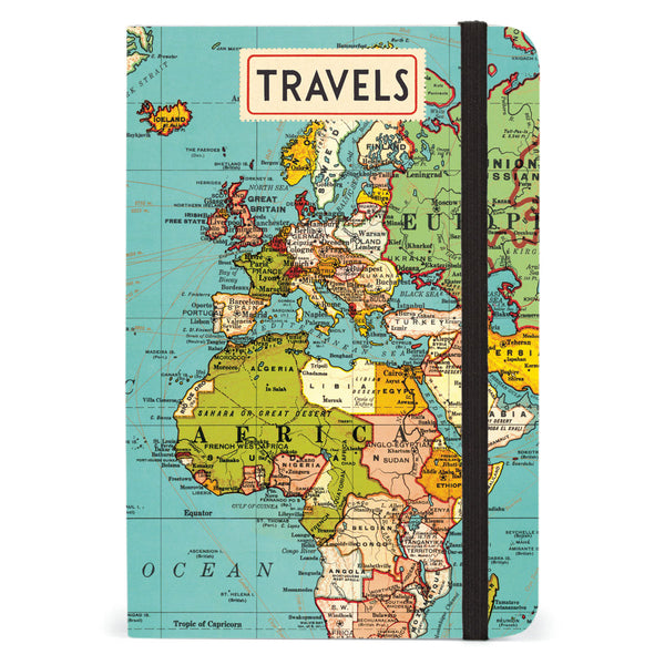 Libreta Chica Vintage Map