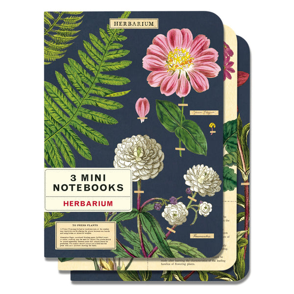 Mini Libreta Set de 3 Herbarium