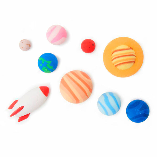 Juego de 9 Borradores del Sistema Solar de Legami