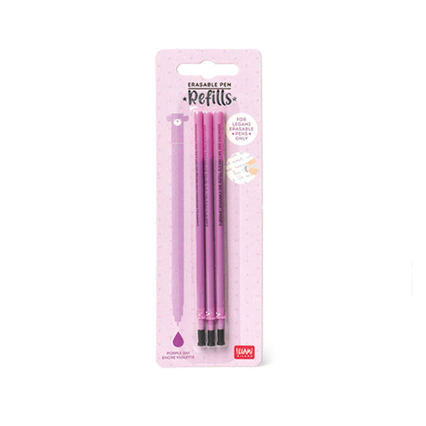 Set de 3 Repuestos para Plumas Borrables de Legami tinta Morada