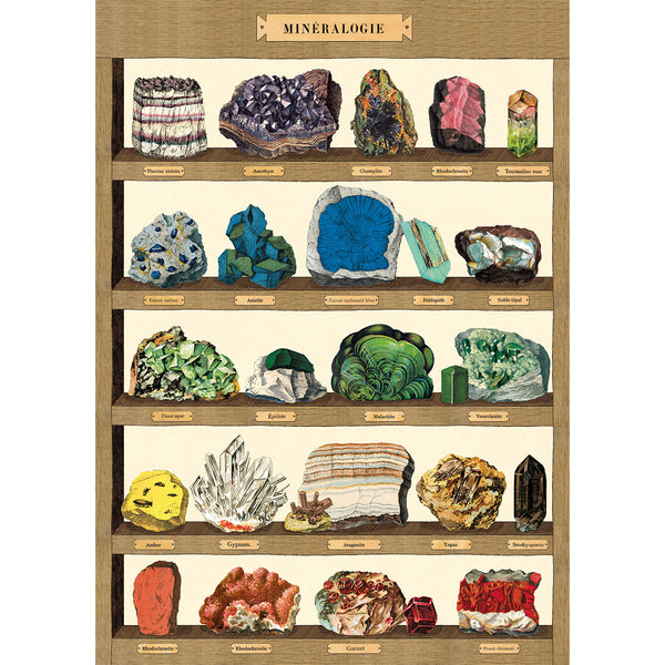 Póster decorativo en papel italiano Mineralogie 2