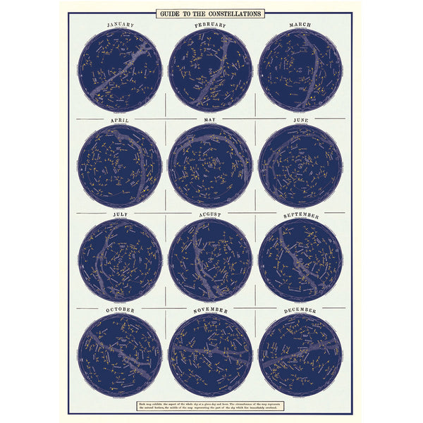 Póster decorativo en papel italiano Constellation